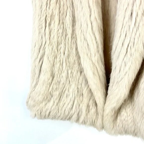 June Putty Rabbit Fur Open-Front Vest - Picture 4 of 7